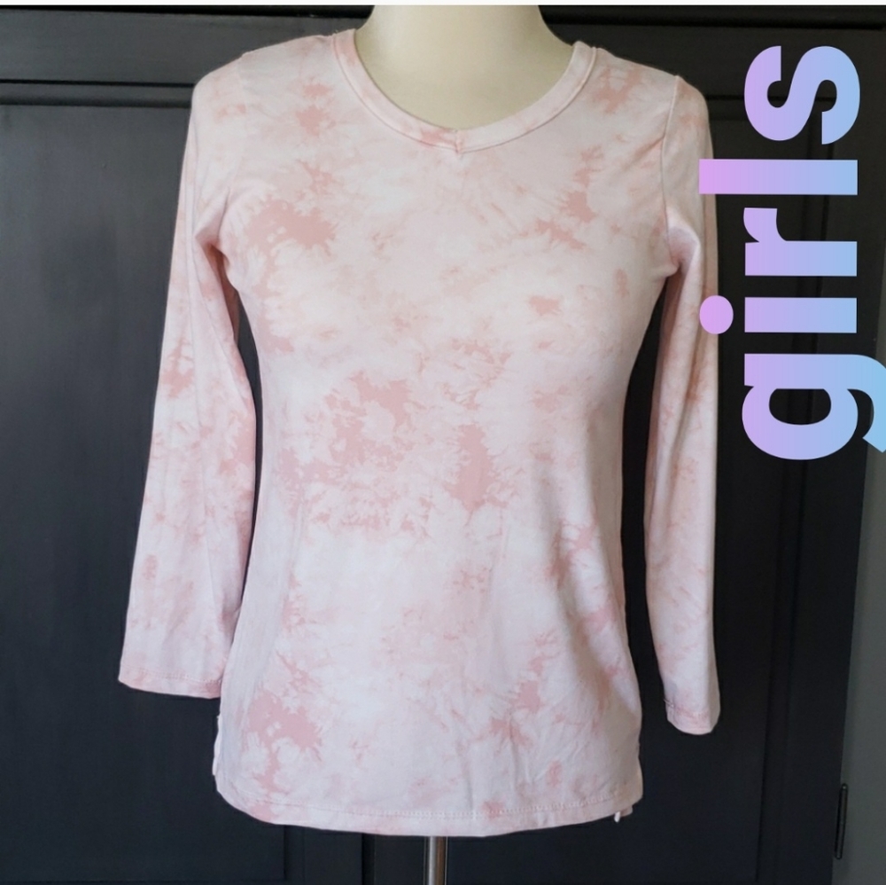 Girls Poof! XL tie dye long sleeved shirt